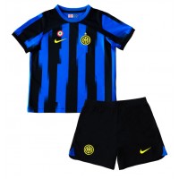 Fotbalové Dres Inter Milan Dětské Domácí 2023-24 Krátký Rukáv (+ trenýrky)